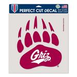 Wincraft Montana Grizzlies 8"x8" Perfect Cut Decal - Thumbnail 1 of 2