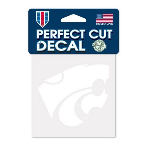 Wincraft Kansas State Wildcats Perfect Cut White 4"x4" Decal - Primary Image