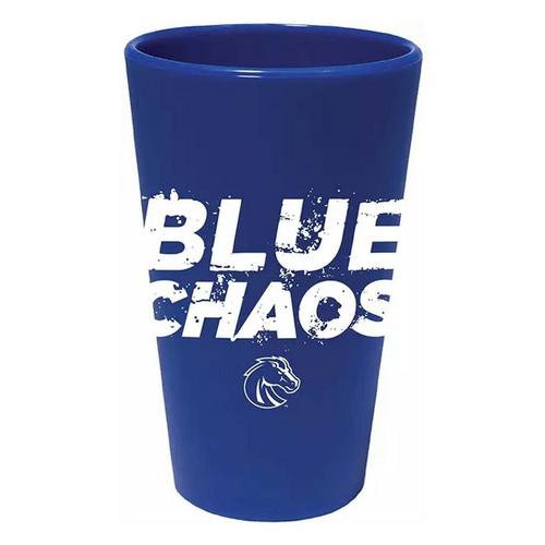 Wincraft Boise State Broncos 16oz Silicone Blue Chaos Pint Glass - Primary Image