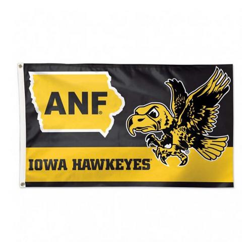 Wincraft Iowa Hawkeyes 3'x5' Deluxe Retro Flag - Primary Image