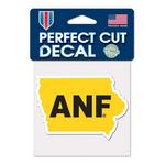 Wincraft Iowa Hawkeyes America Needs Farmers 4"x4" Perfect Cut Decal - Thumbnail 1 of 2
