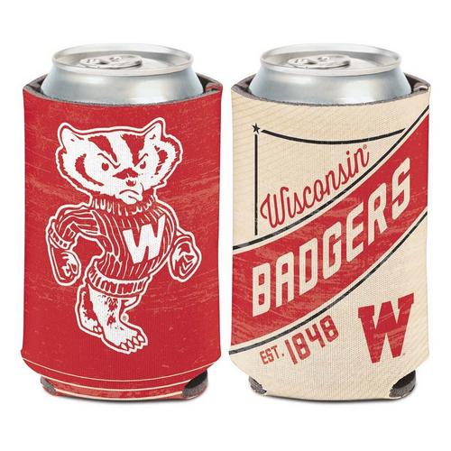 Wincraft Wisconsin Badgers Retro Can Cooler - Primary Image