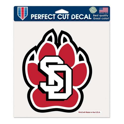 Wincraft South Dakota Coyotes 8"x8" Perfect Cut Decal - Primary Image