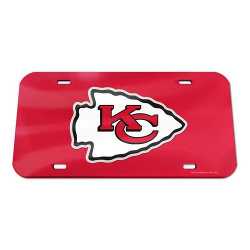 Wincraft Kansas City Chiefs Red License Plate - Primary Image