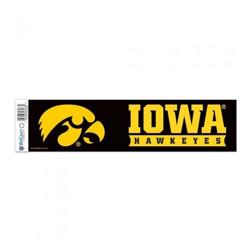 Wincraft Iowa Hawkeyes 3"x12" Bumper Sticker - Primary Image