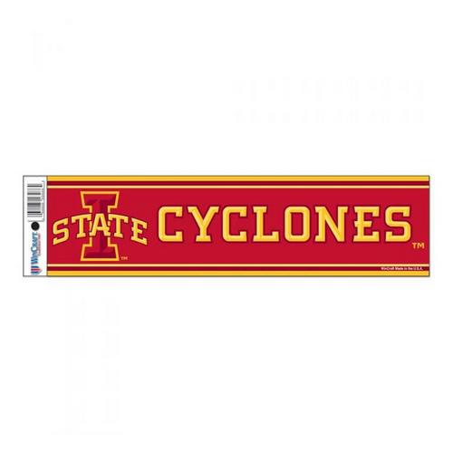 Wincraft Iowa State Cyclones 3"x12" Bumper Sticker - Primary Image