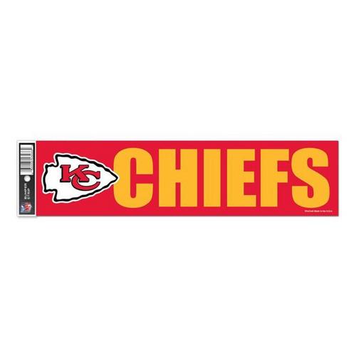Wincraft Kansas City Chiefs 3"x12" Bumper Sticker - Primary Image