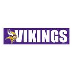 Wincraft Minnesota Vikings 3"x12" Bumper Sticker - Thumbnail 1 of 2