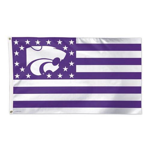 Wincraft Kansas State Wildcats Stars and Stripes 3'x5' Deluxe Flag - Primary Image