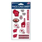 Wincraft Wisconsin Badgers 4"x7" Face Cals Sheet - Thumbnail 1 of 2