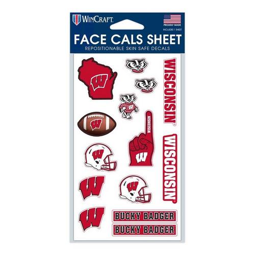 Wincraft Wisconsin Badgers 4"x7" Face Cals Sheet - Primary Image