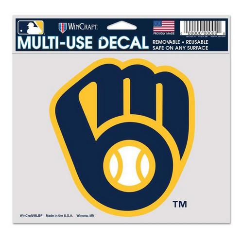 Wincraft Milwaukee Brewers 5"x6" Multi Use Decal - Primary Image