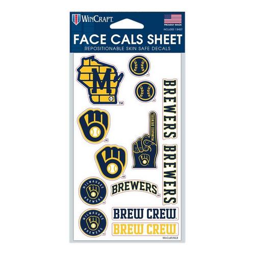 Wincraft Milwaukee Brewers 4"x7" Face Cals Sheet - Primary Image