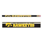 Wincraft Iowa Hawkeyes 6 Pack Pencils - Thumbnail 1 of 2