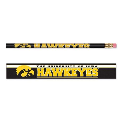 Wincraft Iowa Hawkeyes 6 Pack Pencils - Primary Image