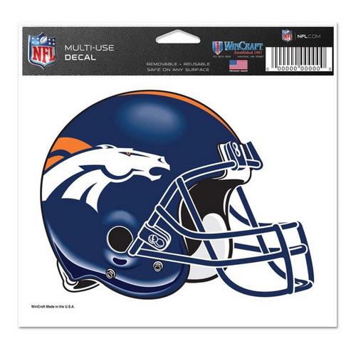 Wincraft Denver Broncos Helmet 5"x6" Ultra Decal - Primary Image