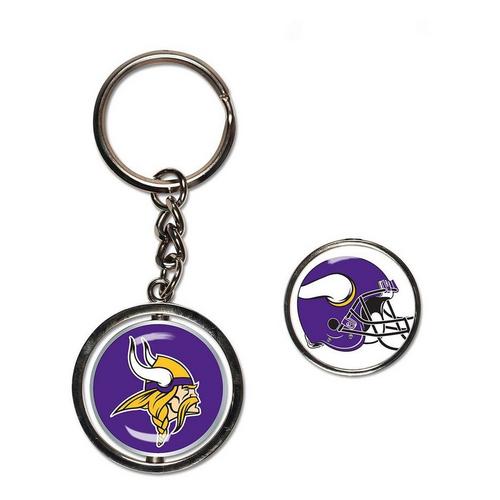 Wincraft Minnesota Vikings Spinner Key Ring - Primary Image