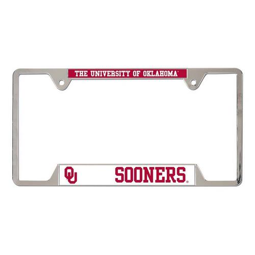 Wincraft Oklahoma Sooners Metal License Plate Frame - Primary Image
