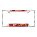 Wincraft Iowa State Cyclones Metal License Plate Frame - Thumbnail 1 of 2
