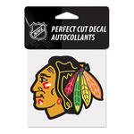 Wincaft Chicago Blackhawks 4"x4" Perfect Cut Decal - Thumbnail 1 of 2