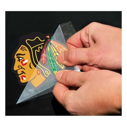 Wincaft Chicago Blackhawks 4"x4" Perfect Cut Decal - Primary Image