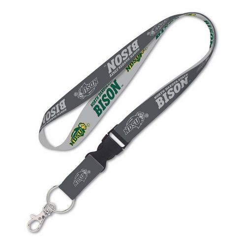 Wincraft North Dakota State Bison Charcoal Lanyard - Primary Image