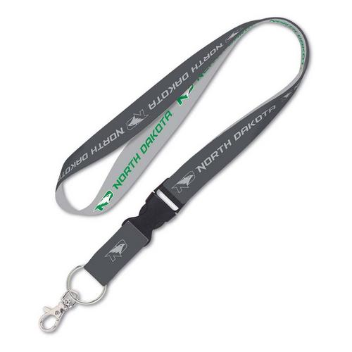 Wincraft North Dakota Fighting Hawks Charcoal Lanyard - Primary Image