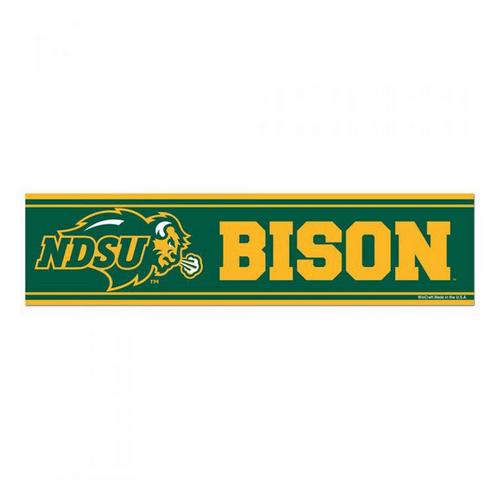 Wincraft North Dakota State Bison 3"x12" Bumper Sticker - Primary Image