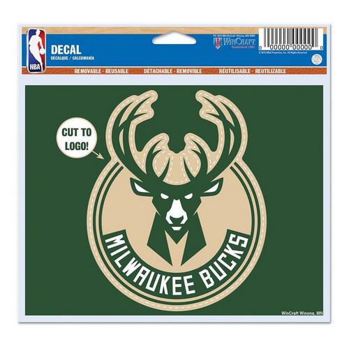 Wincraft Milwaukee Bucks 5"x6" Multi Use Decal - Primary Image