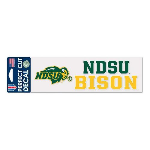 Wincraft North Dakota State Bison 3"x10" Perfect Cut Decal - Primary Image