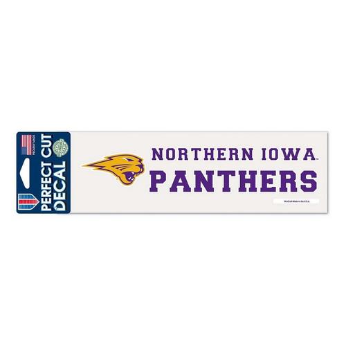 Wincraft Northern Iowa Panthers 3"x10" Perfect Cut Decal - Primary Image