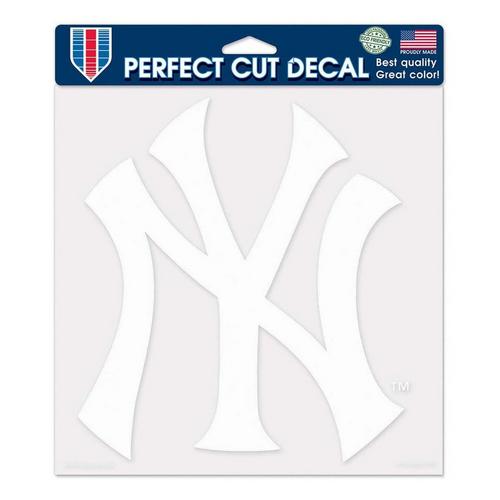 Wincraft New York Yankees 8"x8" Perfect Cut White Decal - Primary Image
