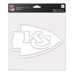 Wincraft Kansas City Chiefs 8"x8" Perfect Cut White Decal - Thumbnail 1 of 2