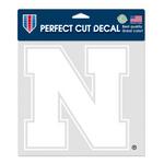 Wincraft Nebraska Cornhuskers 8"x8" Perfect Cut White Decal - Thumbnail 1 of 2