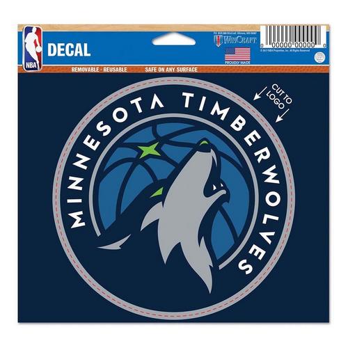 Wincraft Minnesota Timberwolves 5"x6" Multi Use Decal - Primary Image