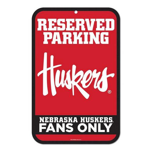 Wincraft Nebraska Cornhuskers 11"x17" Reserved Parking Sign - Primary Image