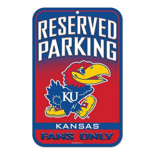 Wincraft Kansas Jayhawks 11"x17" Reserved Parking Sign - Primary Image