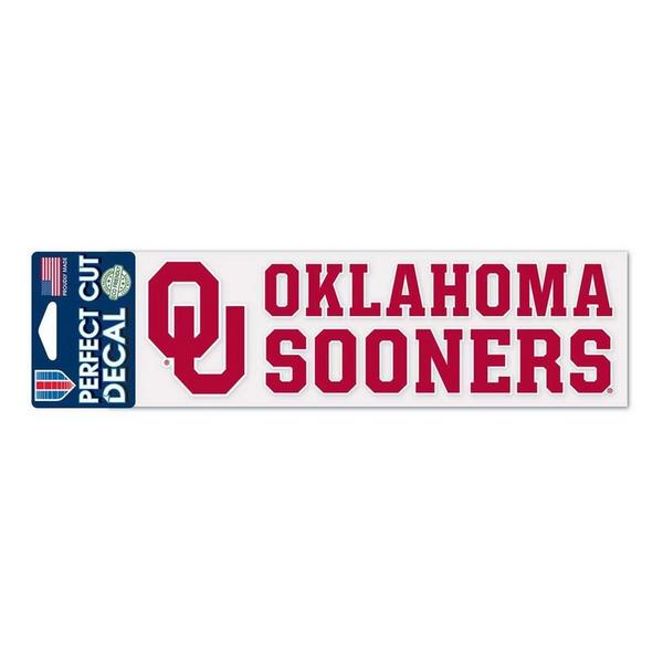 Wincraft Oklahoma Sooners 3"x10" Perfect Cut Decal