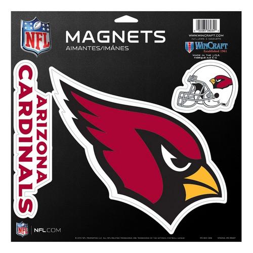 Wincraft Arizona Cardinals 3pk Perfect Cut Magnets - Primary Image