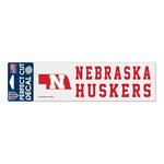 Wincraft Nebraska Cornhuskers 3"x10" Perfect Cut Decal - Thumbnail 1 of 2