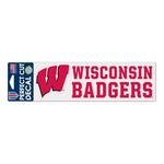 Wincraft Wisconsin Badgers 3"x10" Perfect Cut Decal - Thumbnail 1 of 2