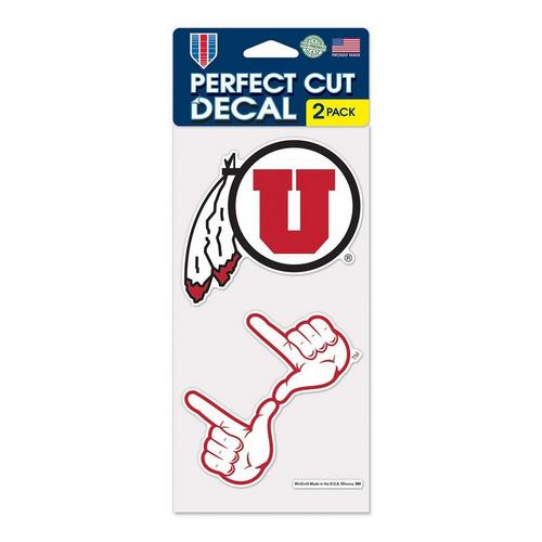 Wincraft Utah Utes 4"x8" Perfect Cut Decal - Primary Image