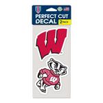 Wincraft Wisconsin Badgers 4"x8" Perfect Cut Decal - Thumbnail 1 of 2