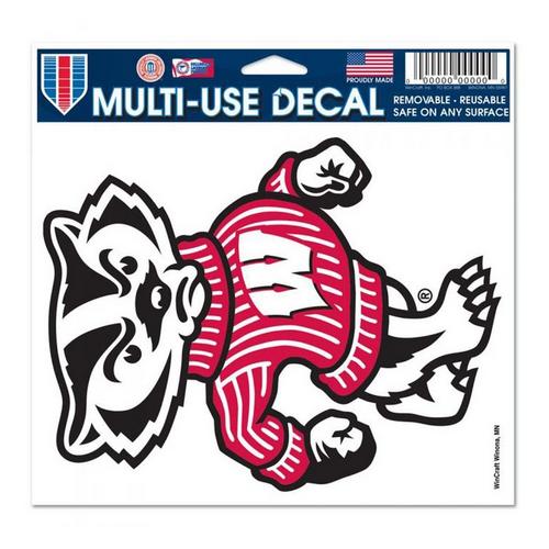 Wincraft Wisconsin Badgers Ultra Bucky 5"x6" Decal - Primary Image