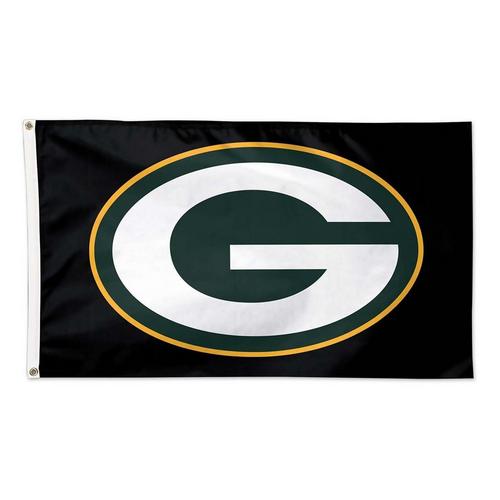 Wincraft Green Bay Packers 3'x5' Black Flag - Primary Image