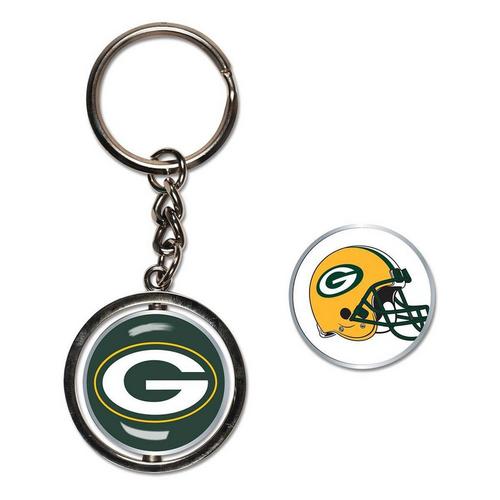 Wincraft Green Bay Packers Spinner Key Ring - Primary Image