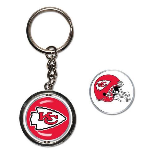 Wincraft Kansas City Chiefs Spinner Key Ring - Primary Image