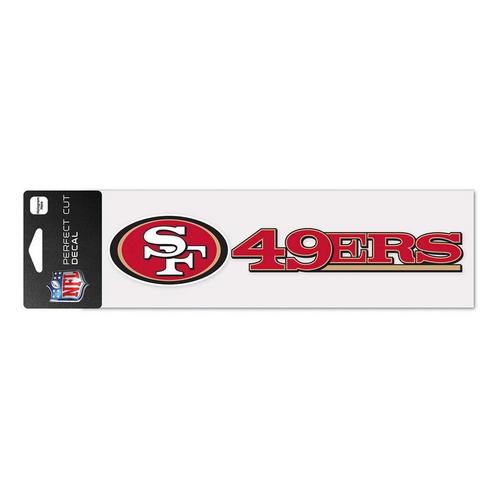 Wincraft San Francisco 49ers 3"x10" Perfect Cut Decal - Primary Image