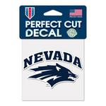 Wincraft Nevada Wolf Pack Perfect Cut 4"x4" Decal - Thumbnail 1 of 2