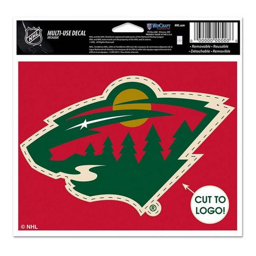 Wincraft Minnesota Wild Die Cut 5"x6" Multi Use Decal - Primary Image